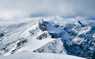 Картинка горы, снег, вершина
