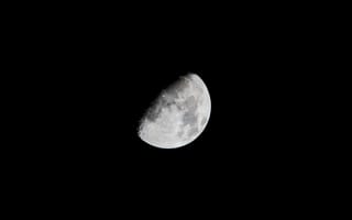 Картинка луна, космос, темный