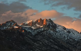 Картинка скалы, горы, снег