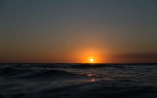 Картинка закат, солнце, море