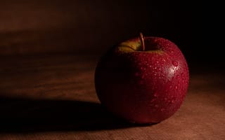 Картинка яблоко, фрукт, капли