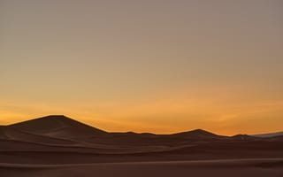 Обои пустыня, песок, холм
