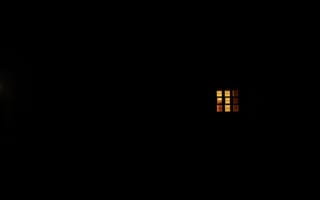 Картинка окно, свечение, черный