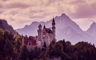 Картинка замок, архитектура, горы