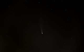 Картинка комета, метеорит, звездное небо
