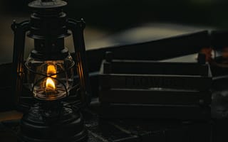 Картинка фонарь, свечение, металлический
