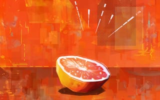 Обои апельсин, цитрус, фрукт