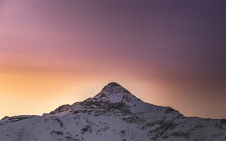 Картинка горы, вершина, снег