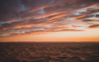 Картинка пустыня, песок, облака
