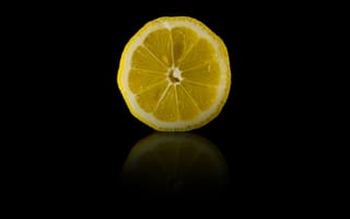 Картинка лимон, долька, фрукт