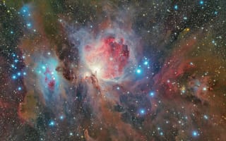 Картинка туманность ориона, туманность, галактика