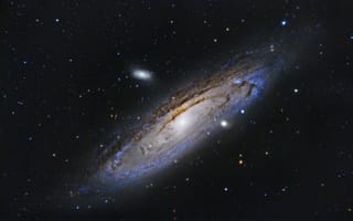 Картинка туманность андромеды, галактика, туманность
