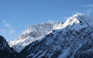 Картинка гора, снег, склон