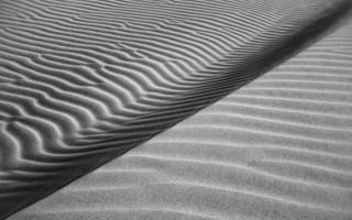 Картинка пустыня, дюна, волны