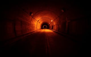 Обои тоннель, дорога, темный