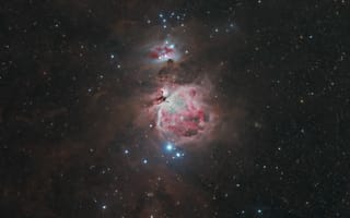 Картинка туманность ориона, туманность, звезды