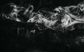 Картинка дым, облако, черно-белый