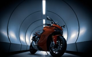 Картинка ducati, мотоцикл, красный