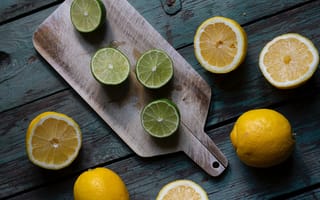 Картинка лайм, лимоны, цитрус
