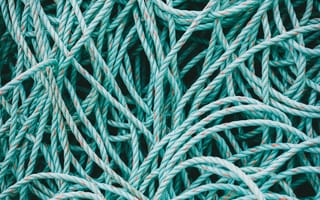 Картинка веревка, текстура, синий