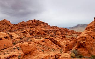 Картинка каньон, скалы, человек