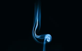 Картинка дым, изгибы, темный
