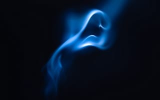 Картинка дым, сгусток, синий