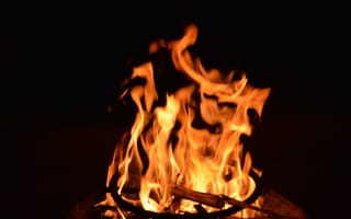Картинка костер, огонь, пламя