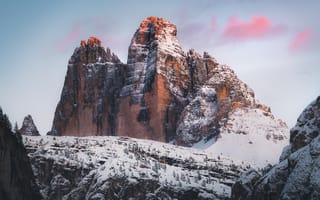 Картинка горы, снег, природа