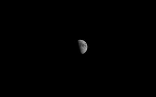 Картинка луна, ночь, черно-белый