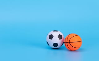 Картинка мячи, футбол, баскетбол