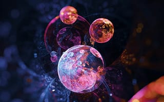 Картинка пузыри, круги, разноцветный