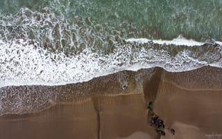Картинка пляж, песок, море