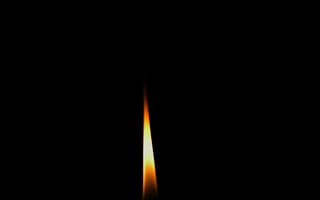 Обои огонь, свеча, темнота