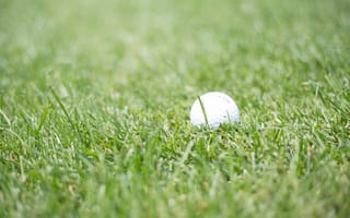 Картинка гольф, мячик, трава