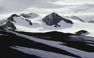 Картинка горы, снег, зима