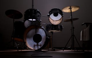 Картинка барабанная установка, барабаны, музыка