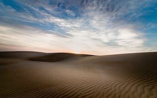 Обои пустыня, песок, дюны