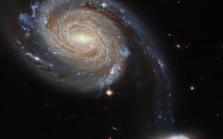 Картинка галактика, спираль, звезды