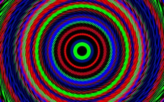 Картинка круги, оптическая иллюзия, разноцветный