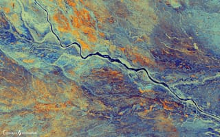 Картинка рельеф, река, поверхность