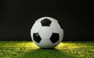 Картинка футбольный мяч, поле, футбол