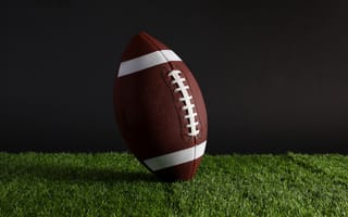 Картинка мяч, американский футбол, трава