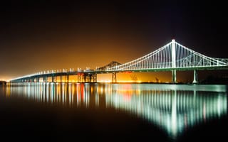 Картинка мост, вода, отражение