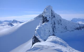 Картинка скала, снег, рельеф