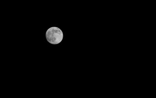 Картинка луна, ночь, минимализм