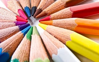 Картинка карандаши, деревянный, разноцветный