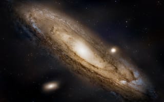 Картинка галактика андромеды, космос, звезды