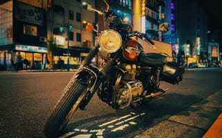 Картинка мотоцикл, байк, улица