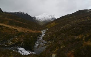 Картинка гора, снег, склоны